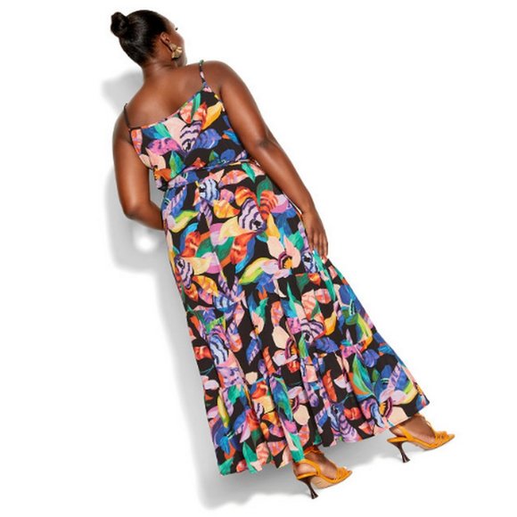 🌷 NEW City Chic Revival Floral Maxi Dress - 20 / L - Picture 3 of 9